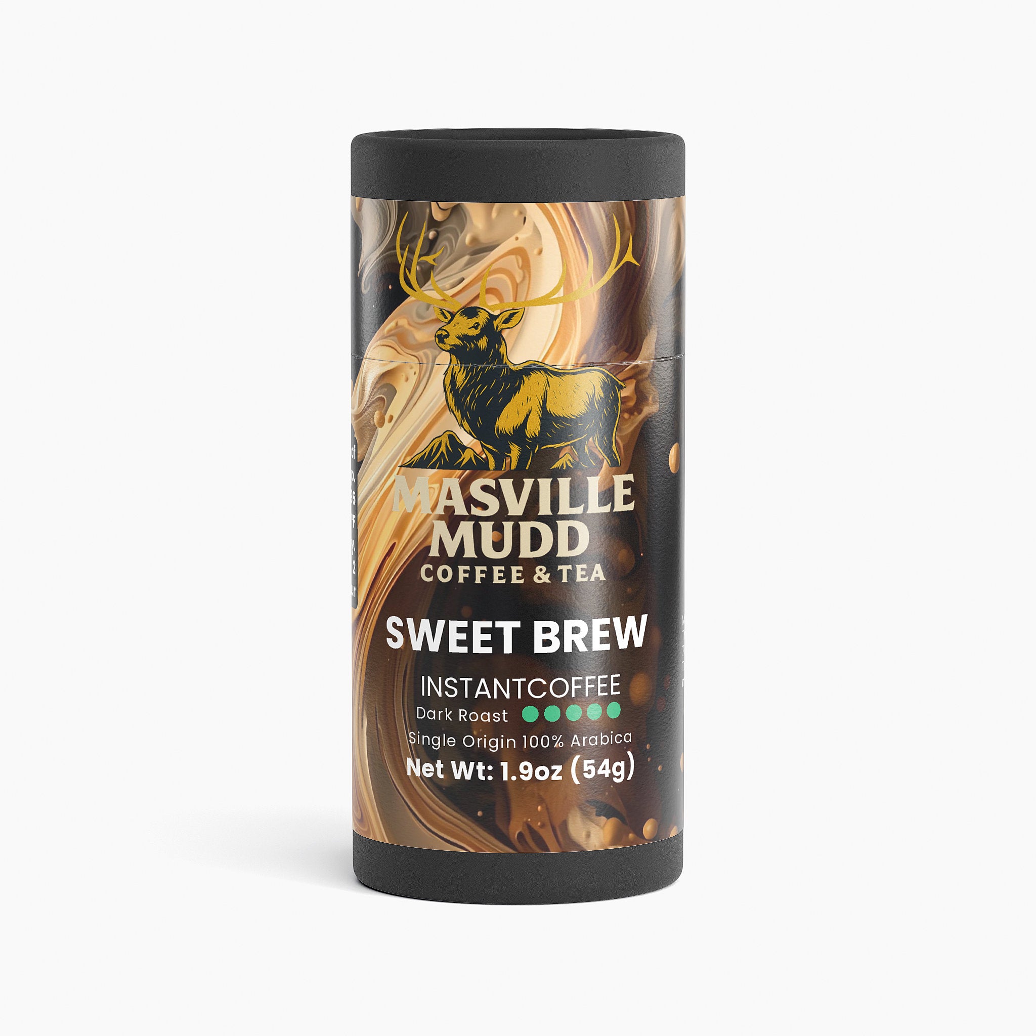 MASville Mudd's SWEET BREW Instant Coffee (Dark Roast)