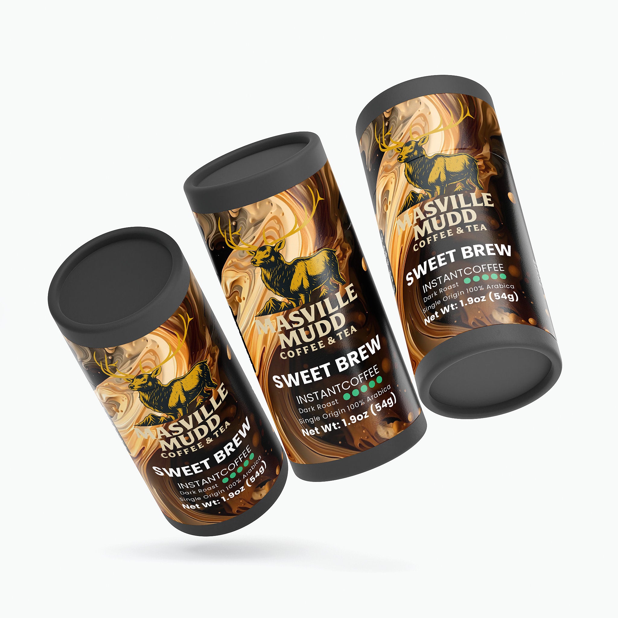 MASville Mudd's SWEET BREW Instant Coffee (Dark Roast)