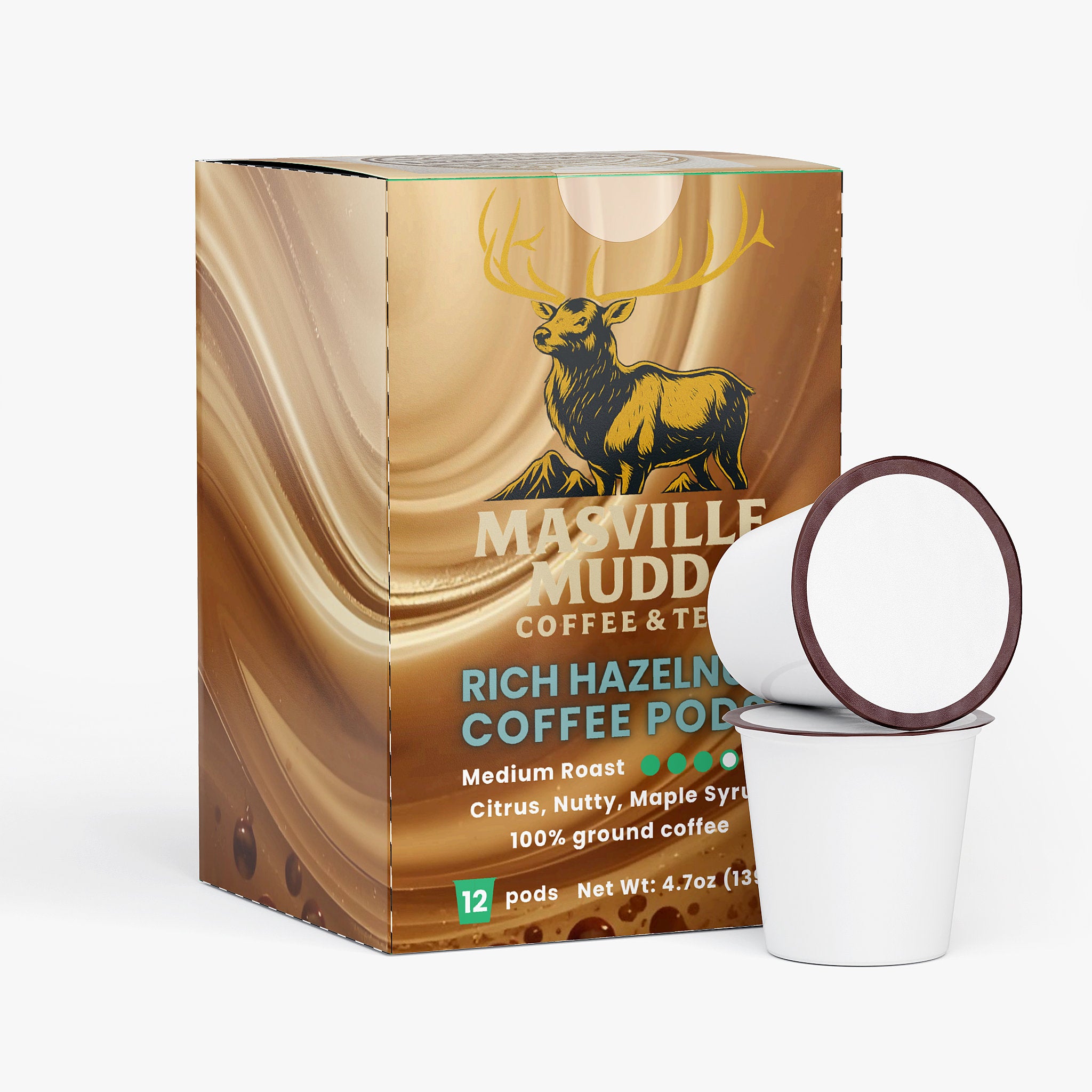 MASville Mudd RICH HAZELNUT Coffee Pods