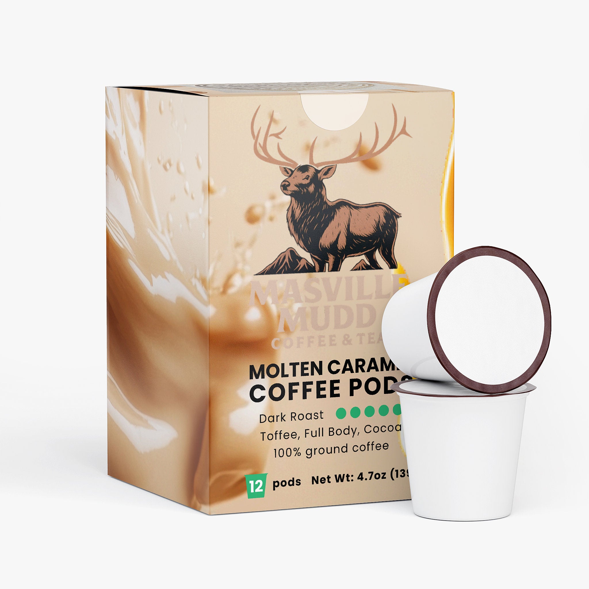 MASville Mudd MOLTEN CARAMEL Coffee Pods
