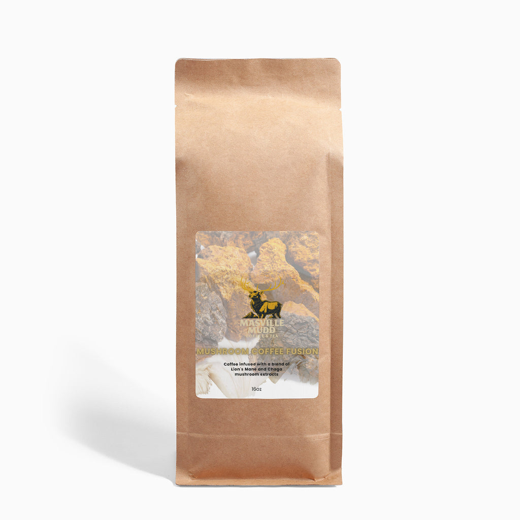 MASville Mudd MUSHROOM COFFEE FUSION - Lion’s Mane & Chaga (16oz)