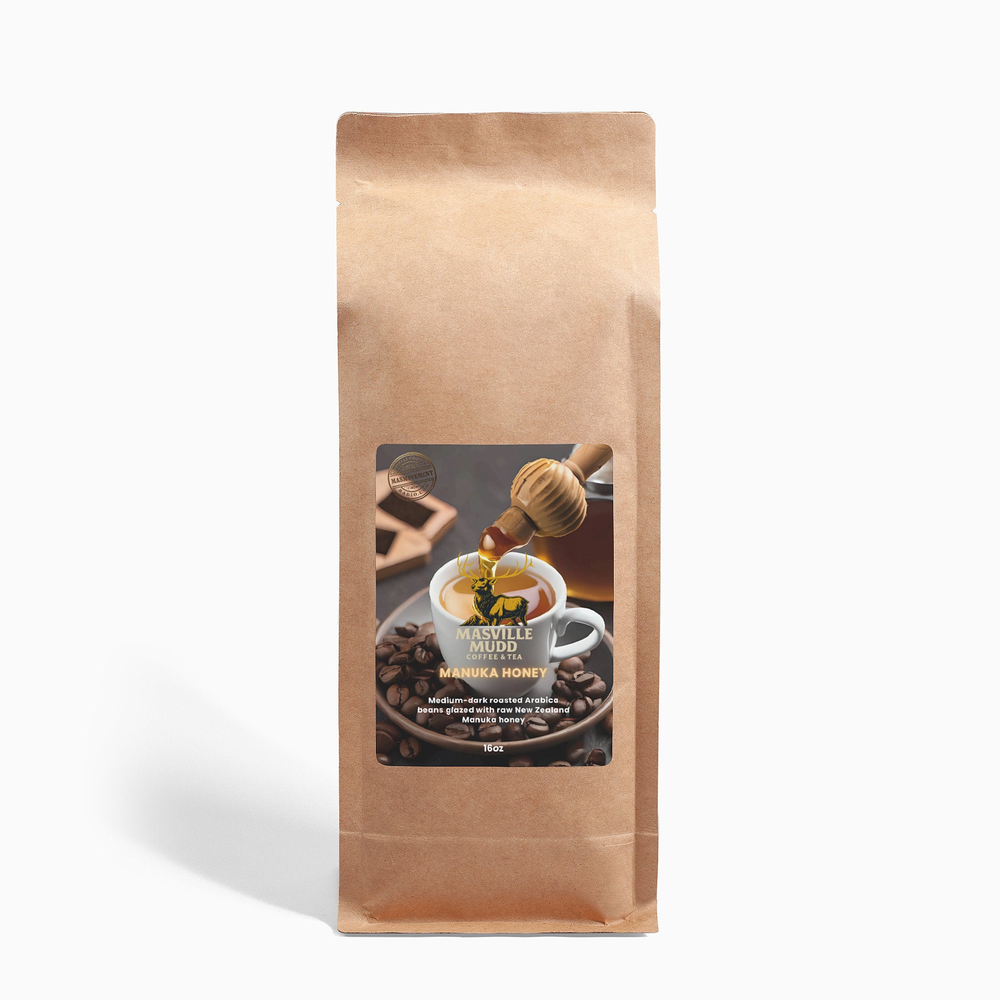 MASville Mudd MANUKA HONEY Coffee (16oz)