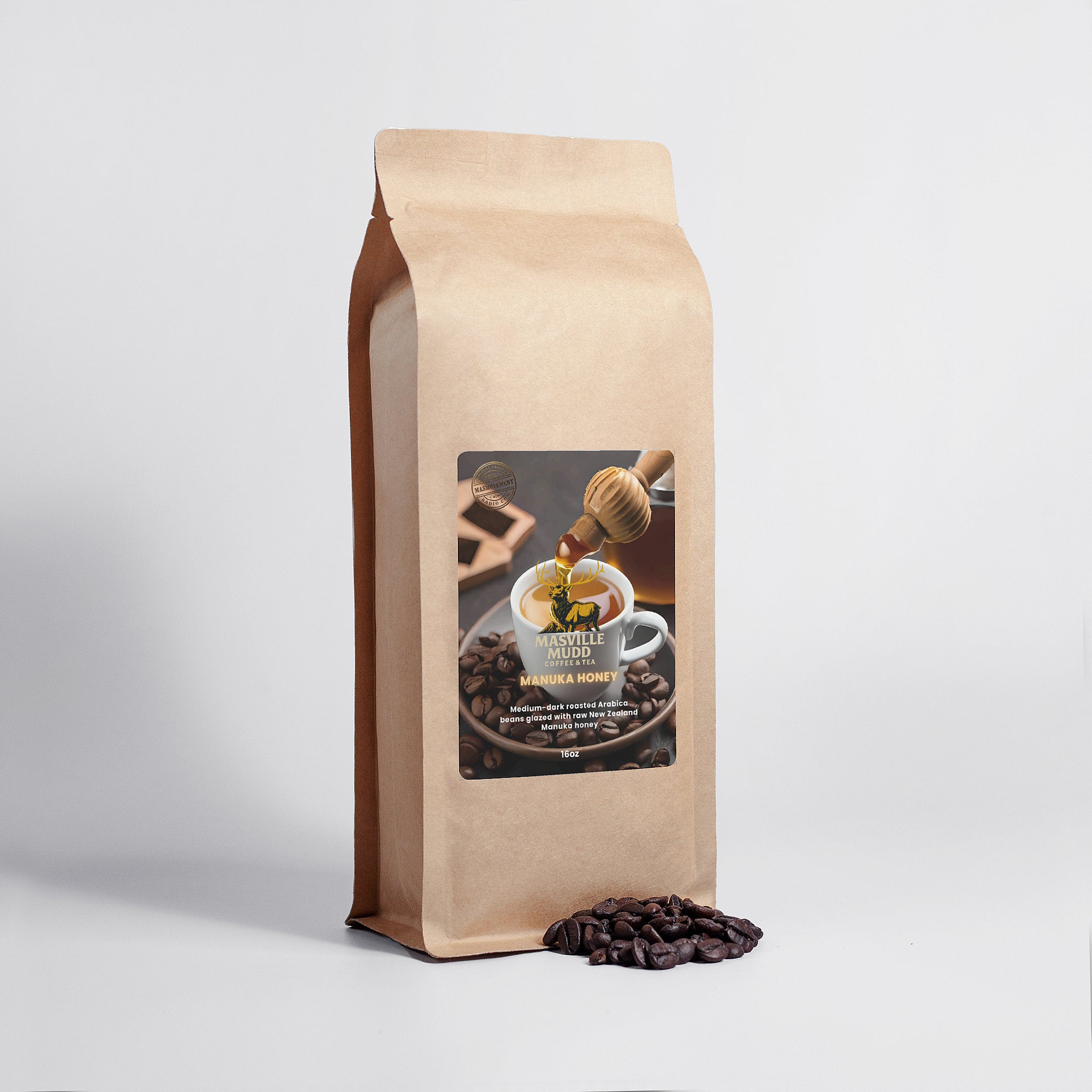 MASville Mudd MANUKA HONEY Coffee (16oz)
