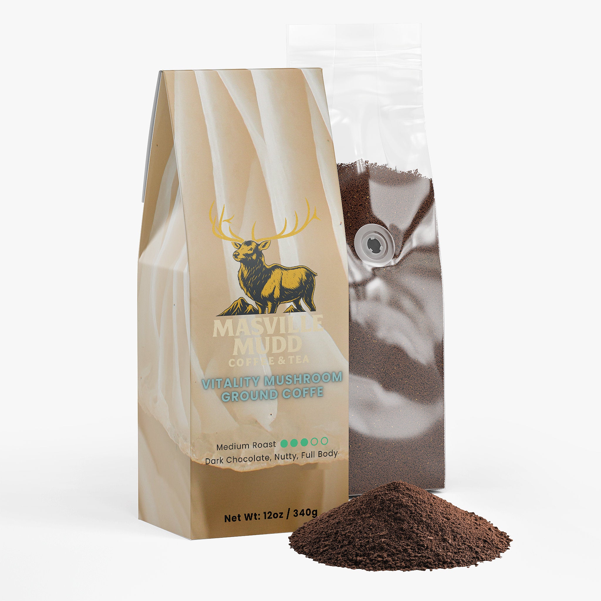 MASville Mudd Vitality Mushroom Coffee (Medium Roast)