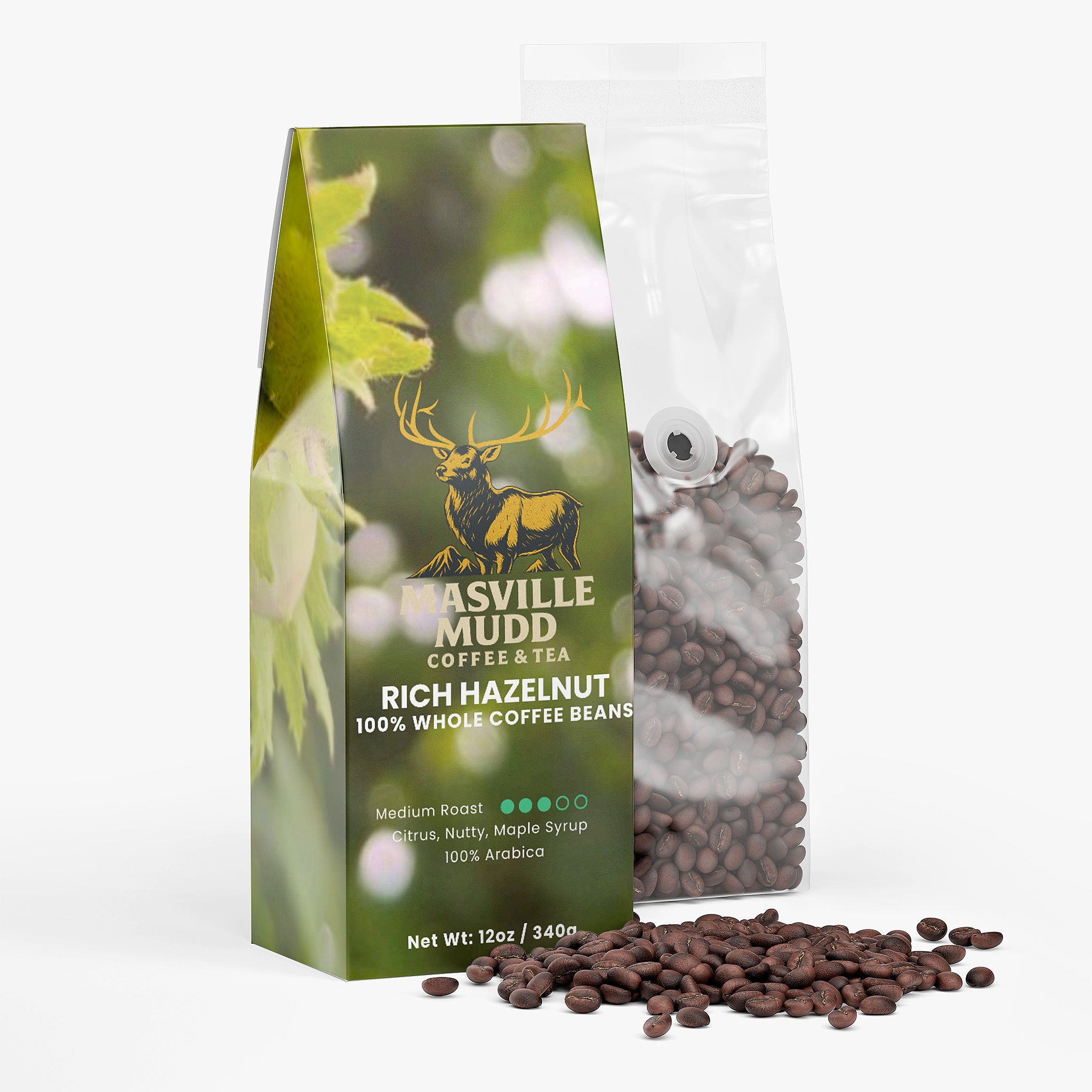 MASville Mudd Rich Hazelnut Coffee (Medium Roast)