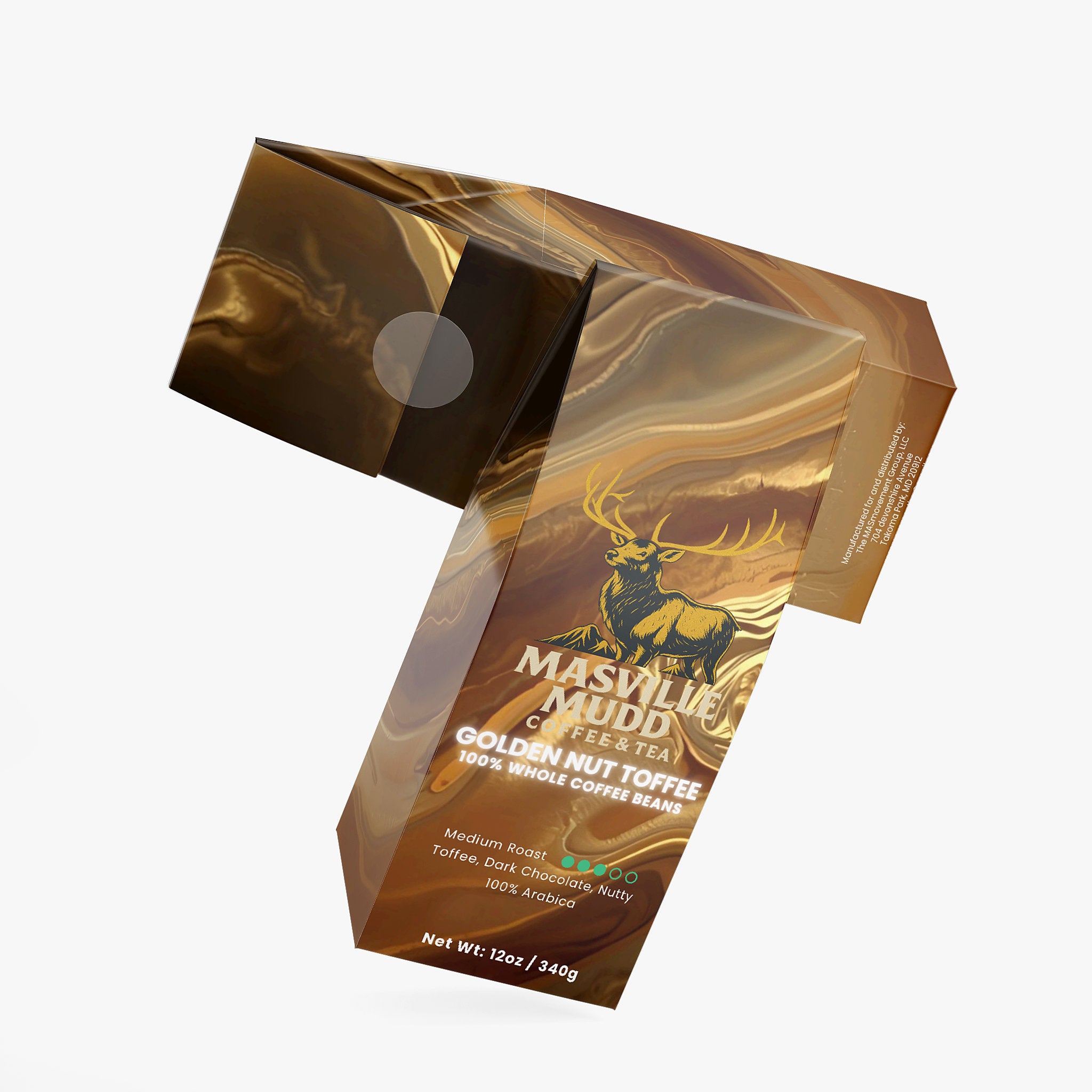 MASville Mudd Golden Nut Toffee Coffee (Medium Roast)